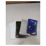 Lenwen 4 Pairs Kids Elbow Brace Compression Arm Elbow Sleeve Knit Guard Gym Protectors for Boys Teen Children Girls Basketball Volleyball Tennis Cycling(8-12 Years,Black, White, Blue, Gray)