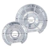 50Pack Burner Covers for Electric Stove Disposable Aluminium Stove Burner Liners Round Foil 6 & 8 Inch Burner Bibs Keep Electric Range Stove Clean From Oil and Food