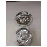 50Pack Burner Covers for Electric Stove Disposable Aluminium Stove Burner Liners Round Foil 6 & 8 Inch Burner Bibs Keep Electric Range Stove Clean From Oil and Food