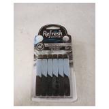Refresh Your Car Air Freshener Vent Sticks, Lightning Bolt / Ice Storm Scent, 6 Pack