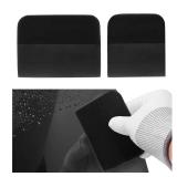 Dickno 2 in 1 PPF Squeegee Kit, Anti-Scratch Soft TPU Squeegee for Vinyl, Small Tint Squeegee Water Blade Scraper for Paint Protection Film, Vinyl Wrap Window Tint Tools (Black)