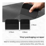 Dickno 2 in 1 PPF Squeegee Kit, Anti-Scratch Soft TPU Squeegee for Vinyl, Small Tint Squeegee Water Blade Scraper for Paint Protection Film, Vinyl Wrap Window Tint Tools (Black)