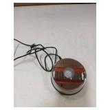 PHMOOJ 5 LED Display Base for Crystals Glass Art,White Light Rotating Crystal Display Base Stand,Cup Display Stand Turner for Tumbler Cups