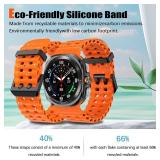 Soft Ocean Silicone Bands Compatible for Samsung Galaxy Watch Ultra 47mm(2025/2024) Men Women, Color Speckles Breathable Sport Replacement Strap