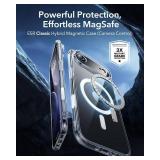 ESR for iPhone Air Case, Camera Control, Compatible with MagSafe, Shockproof Military-Grade Protection, Magnetic Phone Case for iPhone 17 Air Case, Clear
