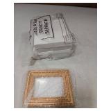 Qunclay 5 Pcs Small Gold Picture Frames Pack Mini Retro 2. 5x3. 5 Antique Tiny Ornate Photo Frames for Wall Hanging Tabletop Display Home Gallery Decor