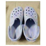 Crocs Unisex-Child Classic Marbled Tie Dye Clog, Moon Jelly/Multi, 4 Big Kid