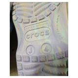 Crocs Unisex-Child Classic Marbled Tie Dye Clog, Moon Jelly/Multi, 4 Big Kid