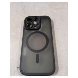 TOCOL for iPhone 16 Pro Case, Full Camera Protection, Compatible with Magsafe, Drop Protection, Translucent Magnetic Matte Phone Case for iPhone 16 Pro 6.3 inch (Black)