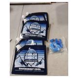 Cooler Shock Reusable Ice Packs for Coolers - 5 Ice Packs for Lunch Bags - Long-Lasting Cold Freezer Packs for Lunch Boxes - Cooler Accessories for School, Beach & Fishing - Camping Gifts