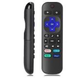 Replacement Remote Control for Roku Smart TV, Universal Remote Compatible for TCL/Onn/Sharp/LG/Sanyo/JVC/Hisense/RCA/Philips/Insignia etc R0KU TVs (Not for RokuStick and Box)