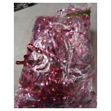 GOER 3.2 ft x 8.2 ft Metallic Tinsel Foil Fringe Curtains Party Photo Backdrop Party Streamers for Galentines Day,Birthday,Graduation,New Year Eve Decorations Wedding Decor (1 Pack, Hot Pink)