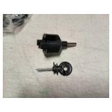 NQN 50 Pcs Black Electric Fence Insulator Screw-In Insulator Fence Ring Post Wood Post Insulator and 1 Pc Free Insulator Socket Tool (Grid System Accessories For Animal Husbandry Electronic)