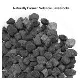 Stanbroil 10 Pounds Black Lava Rock Granules, Decorative Landscaping For Fire Bowls, Fire Pits, Gas Log Sets, Indoor Or Outdoor Fireplaces(1 1/5" - 2")