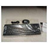 Wireless Keyboard & Mouse Combo - RGB Backlit, Rechargeable & Light Up Letters, Full-Size, Ergonomic Tilt Angle, Sleep Mode, 2.4GHz Quiet Keyboard Mouse For Mac, Windows, Laptop, PC