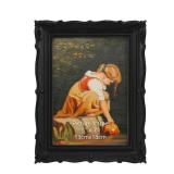 PHAREGE Vintage Picture Frame 5x7 Black, 5 x 7 Ornate Decorative Antique Frame With Mat For 4x6 Photo, Fancy Matted Frame For Desktop Or Wall, Horizontal Or Vertical
