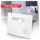 Dyno Racing Replacement RV Screen Door Slider Panel Plastic With Push-Down Knob Opener, Clear