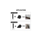 Sidasu Adjustable Angle Connectors With Shoes,Baluster Swivel Connectors With Screw For Installation Of 1/2" Square Balusters (30 Connectors 30 Slant Shoes)