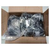 Sidasu Adjustable Angle Connectors With Shoes,Baluster Swivel Connectors With Screw For Installation Of 1/2" Square Balusters (30 Connectors 30 Slant Shoes)