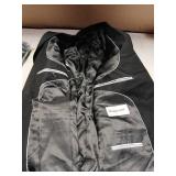 LORENZO BRUNO Mens Suit 2 Piece Black Suits For Men One Button Slim Fit Solid Jacket & Pants Tuxedo Set Business Wedding Party, Black, XL