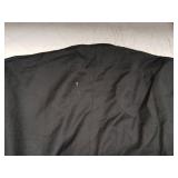 LORENZO BRUNO Mens Suit 2 Piece Black Suits For Men One Button Slim Fit Solid Jacket & Pants Tuxedo Set Business Wedding Party, Black, XL