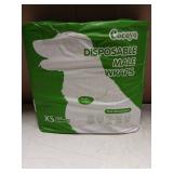 COCOYO Disposable Male Dog Wraps, Extra Small Size, 84 Count, Super Absorbent, Breathable, Wetness Indicator Green