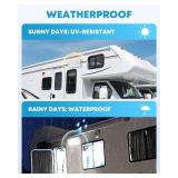 Kohree 320Lumen LED RV Porch Light Exterior Utility Light 12v Lighting Fixture, Replacement Lighting For RVs, Trailers, Campers, 5th Wheels. White Base, Clear And Amber Lenses Included