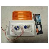 Kohree 320Lumen LED RV Porch Light Exterior Utility Light 12v Lighting Fixture, Replacement Lighting For RVs, Trailers, Campers, 5th Wheels. White Base, Clear And Amber Lenses Included