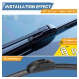 GSPSCN 2 Wipers For Chevrolet Impala 11-13, Impala Limited 14-16 /Cadillac CTS 03-07 SRX 04-09/Jaguar F-Type 14-20, XK XKR 07-15 XKR-S 12-15, Original Windshield Wiper Blades 22"+21"(Set of 2)