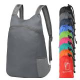 SUIKIHUM 20L Ultra Hiking-Daypack Lightweight Foldable Travel Packable Backpack for Camping Cycling Outdoor,grey