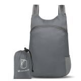 SUIKIHUM 20L Ultra Hiking-Daypack Lightweight Foldable Travel Packable Backpack for Camping Cycling Outdoor,grey