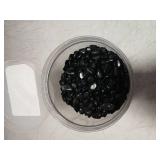 EZEELAI 3 Lb Black Obsidian Crushed Stone Crystal Chips Bulk, Betta Fish Tank Gravel Rocks Irregular Shaped Marbles Pebbles For Aquarium, Vase Fillers, Succulent Plants Decor