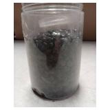 EZEELAI 3 Lb Black Obsidian Crushed Stone Crystal Chips Bulk, Betta Fish Tank Gravel Rocks Irregular Shaped Marbles Pebbles For Aquarium, Vase Fillers, Succulent Plants Decor