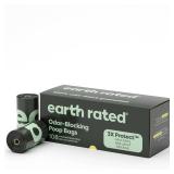 Earth Rated Odor-Blocking Poop Bags for Dogs with 3X Protect, Guaranteed To Block Smells & Leak-Proof Performance, Conceals Smell & Mess, Unscented, 9 Rolls