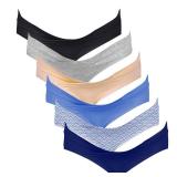 Intimate Portal Cotton Maternity Underwear Under The Bump Pregnancy Bikini Briefs Women Postpartum Panties 6 Pack Midnight Shore L