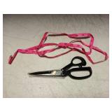 Fabric Scissors, Heavy Duty 8 inch Sewing Scissors For Leather Tailor,Tailoring Shears For Home Office Craft Black With Measuring Tape