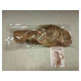 SARLA Invisible Wire Hair Extensions With 3 Clips Short Synthetic Wavy Curly Hairpiece Adjustable Transparent Headband For Women 14 Inch Honey Blonde/Bleach Blonde Highlights