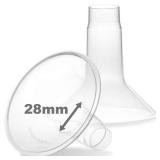 (2) Nenesupply 28mm Flange Compatible With Medela Breast Pump Parts Replace 28mm Flange For Medela Accessories Compatible With Pump In Style Parts Symphony Swing Harmony Pump Work With Personalfit Fle