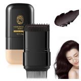 2-in-1 Hair Color Stick & Comb, Waterproof And Sweat-Proof Hair Dye Comb, Instant Convenient Root Touch Up For Gray Hair, Touch Up Comb For Women & Men (Black Brown)