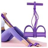 Fitness Resistance Bands-6 Tube Pedal Ankle Puller,Multifunction Tension Rope,Natural Latex Fitness Bands For Strength Training, Tummy, Waist, Arm, Leg Slimming, Home Gym Exercise Equipment