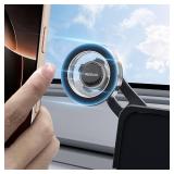 REEVAA 2025 Tesla Model Y Juniper Phone Mount For MagSafe [Strongest N55 Magnet, 3M Adhesive], Adjustable Tesla Screen Holder, Compatible With Model Y 2020-2026, MagSafe Case, IPhone Series