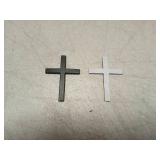 SCUARI 3D Cross Sticker, Car Accessorie Decal For Vehicles,Self Adhesive Cross Metal Car Emblem,2.5"x1.8" Cross Jesus Automotive Decal,Suitable For Trunk Tailgate Side Decoration (Black)