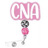 Plifal CNA Badge Reel Holder Retractable With ID Clip For Nurse Nursing Name Tag Card Cute White Certified Nurse Aid Clip Hospital Work Accessories