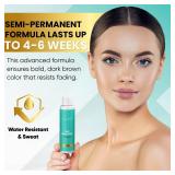 Professional Tint Kit Semi-Permanent 40 Applications Lasts 4-6 Weeks Spot Coloring Set WaterprooF (Light Brown, 25 ML)