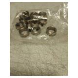 Uxcell 10pcs Set Screw Collars 12mm Bore 304 Stainless Steel Shaft Collars, 17mm OD, 6mm Width Axle Collar Clamp For Linear Rod Shaft Guide