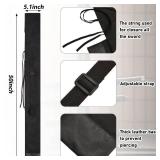 2 Pieces Sword Bag Sword Sheath Sword Cover Black Katana Bag Sword Carry Bag Ninja Sword Holder Katana Case With Strap Sword Carrying Case For Samurai Cosplay Costume Halloween Party
