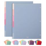 Mr. Pen- Binder Dividers, 6 Tab Dividers, Pack of 2 Sets (12 Dividers Total), Dividers
