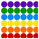 ELECLAND 36 Pcs Classroom Floor Stickers Round Floor Spots Self Adhesive Dry Erase Circles Vinyl Classroom Line Up Dots Classroom Dots for Floor Decal (5.4 inches)