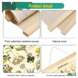 Chenkaiyang 2 Pcs Vintage Hanging Poster,Flowers Wall Hanging Botanical Rustic Retro Wall Art Prints Flower Chart Posterfor Living Room Decor,12.7 X 21.6 Inch-Needs Re-Glued at Top of 1