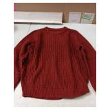 Haloumoning Boys Casual Pullover Sweaters Kids Chunky Crewneck Waffle Knit Jumper Tops 5-14 Years Wine Red